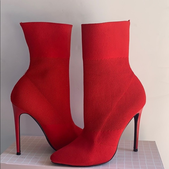 steve madden red booties
